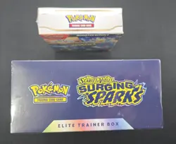 Pokemon SV08 Surging Sparks ETB + Booster Bundle ***NEW FACTORY SEALED*** - Image 5
