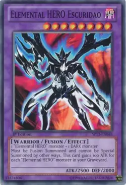 Yugioh! MP Elemental HERO Escuridao - SP13-EN046 - Common - Unlimited Edition Mo - Image 1