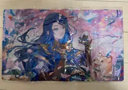 MTG Playmat Wandering Emperor's Cherry Blossom Viewing Narset F/S - Image 1