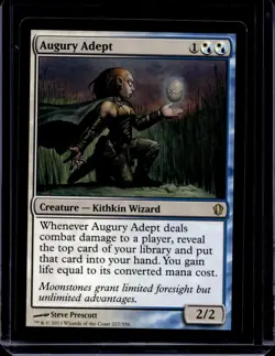 Magic the Gathering Augury Adept Commander 2013 MTG - Image 1