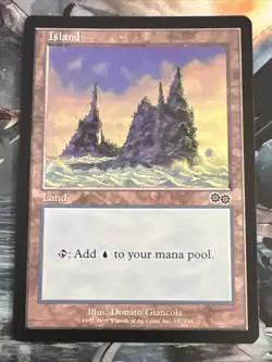 1x Island (#337) Urza's Saga LP MTG Magic the Gathering x1 MKE - Image 1