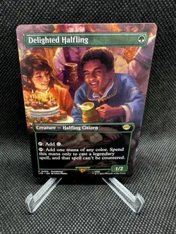 Delighted Halfling Prerelease, LOTR: Tales of Middle-Earth (LTR) #402 Regular - Image 1