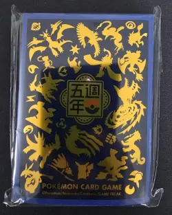 Pokemon TCG Chinese Exclusive 5th Anniversary Card Sleeve 63 pcs - Image 1