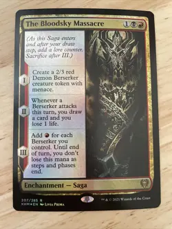 MTG The Bloodsky Massacre Kaldheim 207/285 FOIL Rare NM/M - Image 1