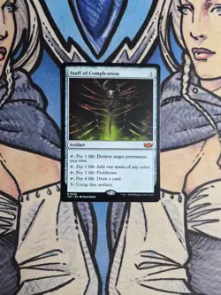 1x Staff of Compleation - NM/M TDC MTG Magic - Image 1