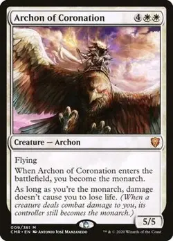 Archon of Coronation Near Mint 9 Commander Legends Reg - Image 1