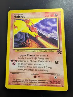 Moltres 21 - Black Star Promo - Pokemon Card - Played - Image 1