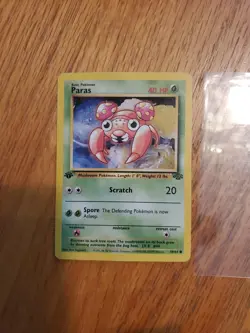 Paras 59/64 Jungle 1st Edition 1999 Vintage Pokemon TCG Card LP-NM - Image 2