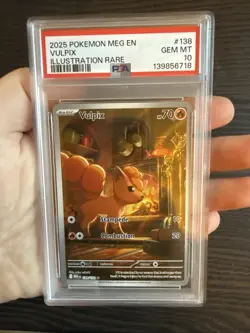 Vulpix 138/132 Illustration Rare 2025 Pokemon Mega Evolution PSA 10 Gem Mint - Image 3