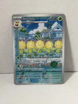Pokemon TCG Sunflora 169/167 Sv06: Twilight Masquerade Illustration Rare - Image 1