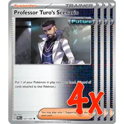 4x Professor Turo's Scenario 171/182 x4 - Paradox Rift - Pokemon TCG - Playset - Image 1