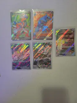 Pokemon Scarlet and Violet Complete Base Set 1-198+ Binder Special Illustrations - Image 2