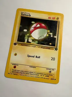 2000 Pokemon TCG - Team Rocket Voltorb 69/82 1st Edition - LP - Image 1