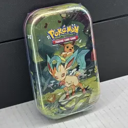Prismatic Evolutions Mini Tin - Leafeon Art - Sealed Brand New - Pokemon TCG - Image 2