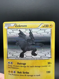 Pokemon TCG Zekrom BW005 Black & White Holo Black Star Promo - MP - Image 3