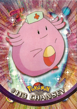 Chansey 113 - Pokemon Topps Series 2 MP - Image 1