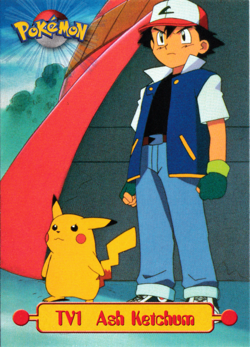 #TV1 Ash Ketchum MP - Topps Pokemon Series1 - Image 1