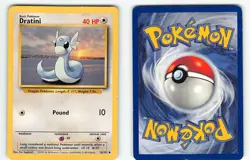 DRATINI 26/102 UNCOMMON BASE SET UNLIMITED POKEMON MP - Image 1