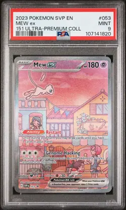 PSA 9 MINT Mew Ex Ultra Rare 151 053 UPC Promo Pokemon Card SVP English - Image 1