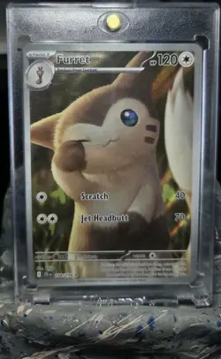 Furret 168/159 Pokemon TCG Journey Together Illustration Rare Full Art Mint - Image 1