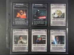 Star Wars CCG SWCCG Enhanced Premiere Premium 6 Card Set Leia with Blaster Rifle - Image 1