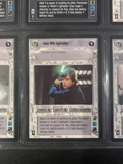 Star Wars CCG SWCCG Enhanced Premiere Premium 6 Card Set Leia with Blaster Rifle - Image 4