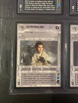 Star Wars CCG SWCCG Enhanced Premiere Premium 6 Card Set Leia with Blaster Rifle - Image 5