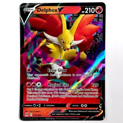 Delphox V Pokemon Lost Origin #27/196 - Full Art Holo - Ultra Rare NM - Image 1