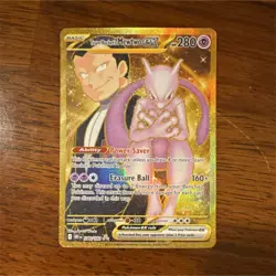 Pokemon Team Rocket's Mewtwo ex 240/182 Destined Rivals Hyper Rare 280 HP Holo - Image 1