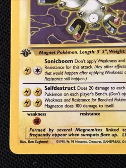 Pokemon Magneton 11/62 1st Edition Fossil Holo (Never Played) NM - Image 2