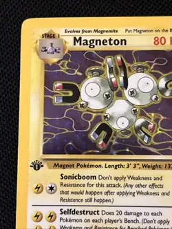 Pokemon Magneton 11/62 1st Edition Fossil Holo (Never Played) NM - Image 3