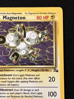 Pokemon Magneton 11/62 1st Edition Fossil Holo (Never Played) NM - Image 4