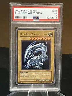2002 Yu-Gi-Oh! Blue-Eyes White Dragon SDK-001 Starter Deck: Kaiba PSA 3 - Image 2