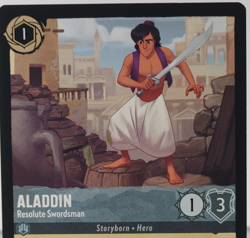 Aladdin - Resolute Swordsman - FOIL - Ursula's Return - LORCANA 172/204 - U Pick - Image 1