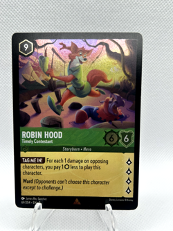 Disney Lorcana - Robin Hood Timely Contestant 69/204 COLD FOIL Shimmering Skies - Image 1
