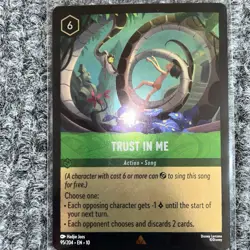 Disney Lorcana Whispers in the Well Trust in Me Foil 95/204 Rare NM/Mint - Image 1