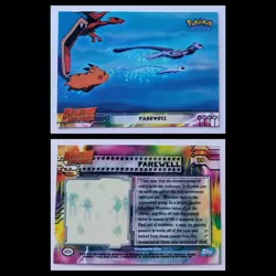 Pokemon Mewtwo Strikes Back 1998 Topps Card #39 FAREWELL Nintendo A - Image 1