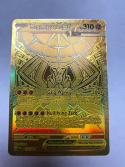 Pokemon Mega Zygarde EX Full Art Foil Card 124/088- GOLD - Perfect Order English - Image 1