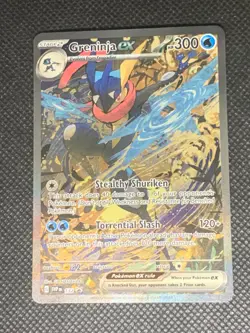 Greninja ex SVP132 - Shrouded Fable Promo Pokemon Card - Scratch back - Image 1