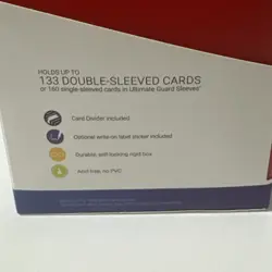 NEW Ultimate Guard 133 Standard Size Card Deck Box Case Red For Pokemon baseball - Image 5