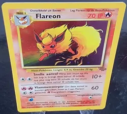 2000 Pokemon German Unlimited Jungle Flareon Holo Card 3/64 - Image 4
