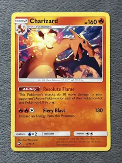 Charizard 3/70 Pokemon Card Non Holo Lets Play Eevee Pokemon Card - Image 1