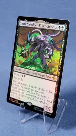 FOIL Shark Shredder, Killer Clone TMT 0320 PROMO MTG Turtles - Image 1