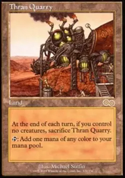 Slightly Played, English - 1 x MTG Thran Quarry Urza's Saga - Image 1