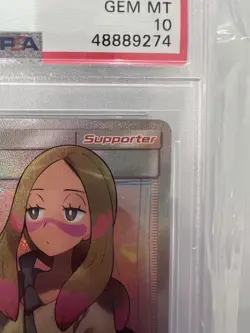 Pokemon 2018 Sm-Lost Thunder Mina Full Art Holo Ultra Rare PSA 10 211/214 - Image 3