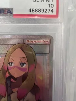 Pokemon 2018 Sm-Lost Thunder Mina Full Art Holo Ultra Rare PSA 10 211/214 - Image 4