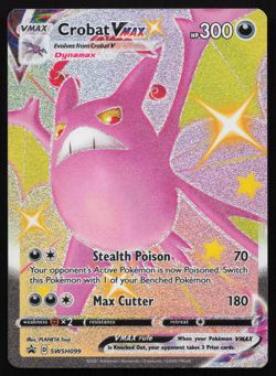 Crobat VMAX SWSH099 Sword & Shield Black Star Promo Near Mint Pokemon Card - Image 1