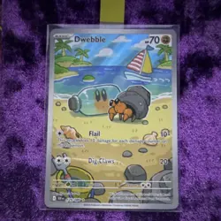 Pokemon TCG Dwebble 129/086 Sv: Black Bolt Holo Illustration Rare - Image 1