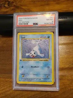 1999 Pokemon Base Set 1st Edition SEEL #41/102 PSA 8 Pokemon Card Game - Image 1