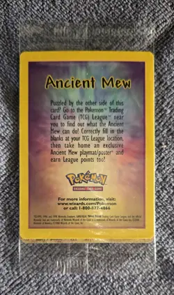 Ancient Mew Pokemon New Movie Promo Sealed Rare Double Holo Foil 1999-2000 MINT - Image 2